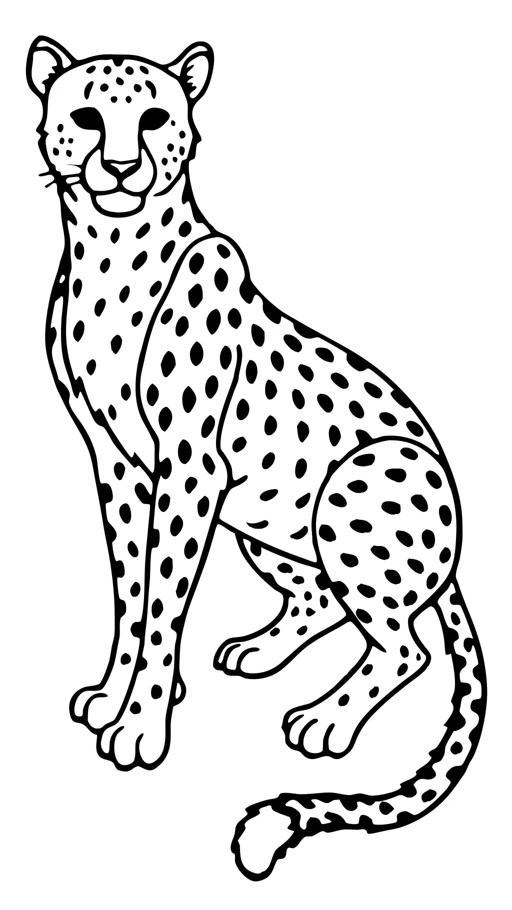 coloriages de guépard